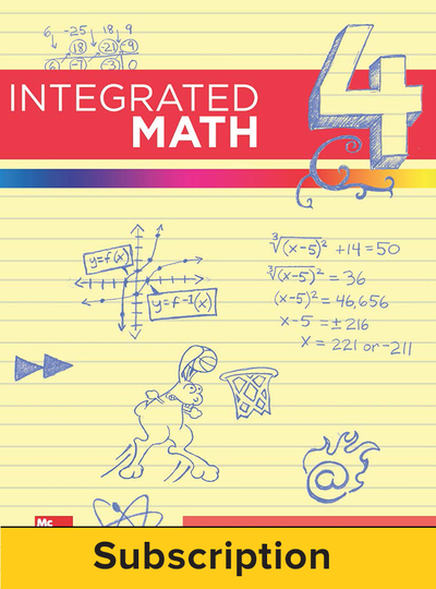 Integrated Math, Course 4, Student Bundle, 6-year Subscription