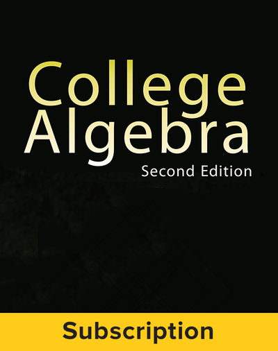 Miller, College Algebra, 2017, 2e, ConnectED eBook, 1-year subscription