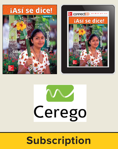 Asi se dice Level 1A, Student Suite with Cerego, 3-year subscription