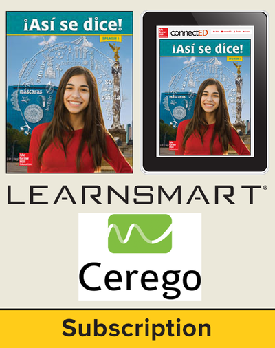 Asi se dice Level 1, Student Suite with SmartBook and Cerego, 3-year subscription