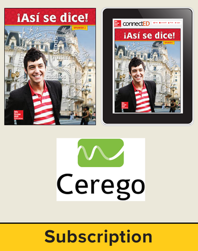 Asi se dice Level 2, Student Suite with Cerego, 3-year subscription