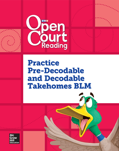 Open Court Reading, Practice PreDecodable and Decodable Takehome Book Blackline Master, Grade K