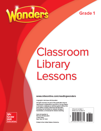 Wonders Classroom Library Lessons, Grade 1