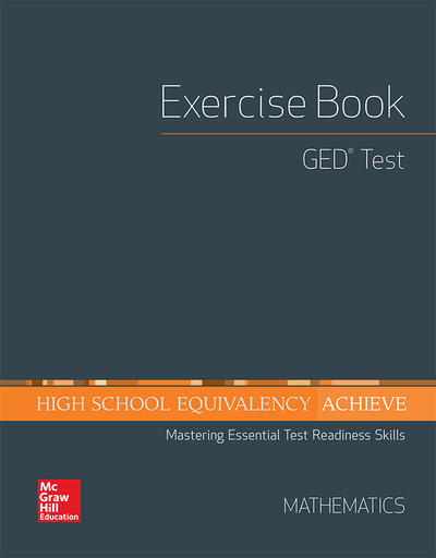 High School Equivalency Achieve, GED Exercise Book Math