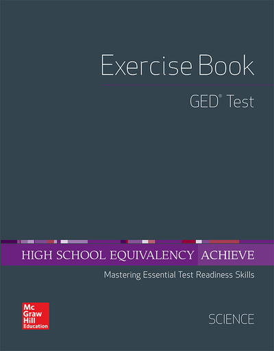 High School Equivalency Achieve, GED Exercise Book Science