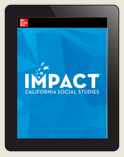 IMPACT: California, Grade 6, Online Student Edition, 8 Year Subscription, World History & Geography, Ancient Times
