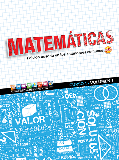 Glencoe Math, Course 1, Volume 1, Spanish Student Edition