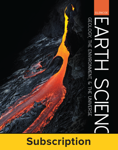 Glencoe Earth Science: GEU, eStudent Edition, 1-year subscription