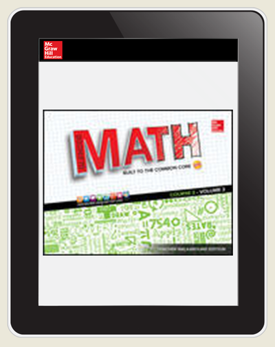 Glencoe Math, Course 2, eTeacher Edition online, 1-year subscription