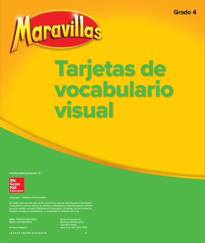 Maravillas Grade 4 Visual Vocabulary Cards