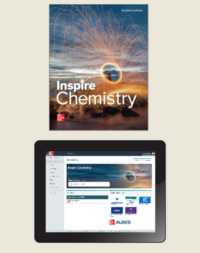 Inspire Chemistry, Comprehensive Student Class Set Bundle with ALEKS.com (70 eSE 70 ALEKS 35 print SE), 6-year subscription