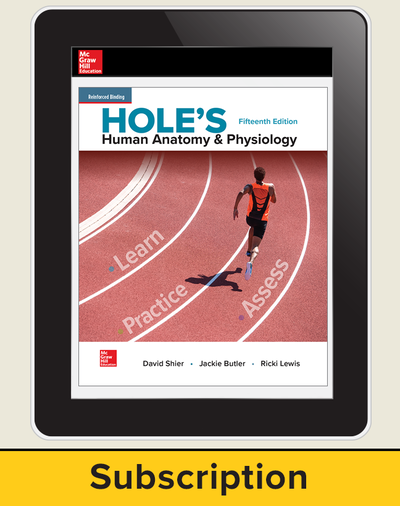 Shier, Hole's Human Anatomy & Physiology, 2019, 15e, Online Teacher Edition, 1-year subscription 