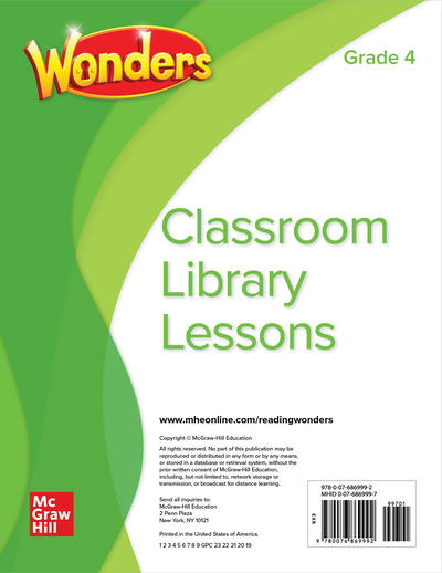 Reading Wonders Grade 4 Classroom Library Lessons 
