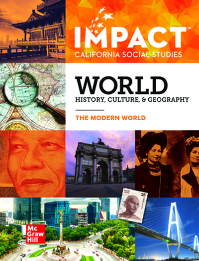 IMPACT: California, Grade 10, Digital and Print Student Class Set (35 Print Student Editions   75 Online Student Centers), 8-year subscription, World History, Culture, and Geography, The Modern World