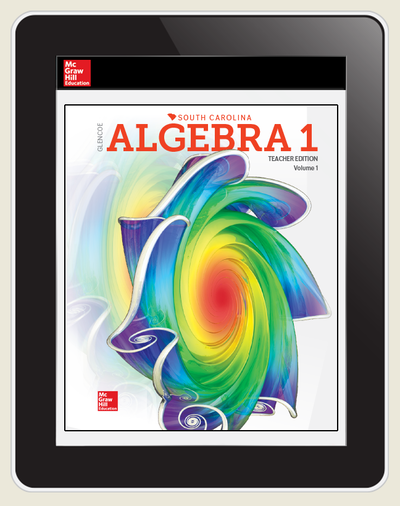 Glencoe Algebra 1, South Carolina eStudent Edition, 6-year subscription