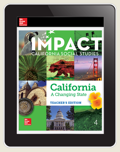 IMPACT: California, Grade 4, Online Student Center, 2-year subscription, California: A Changing State