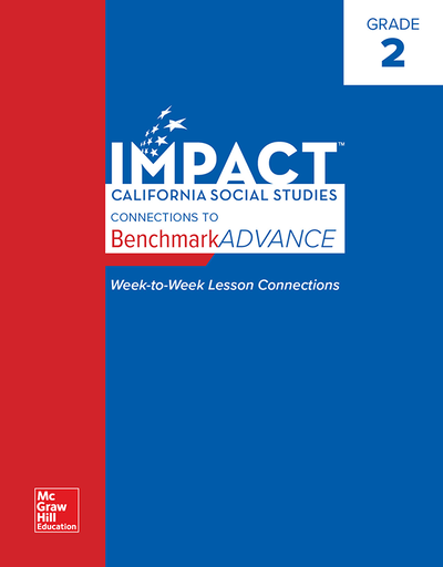 IMPACT: California, Grade 2, California IMPACT Connections to Benchmark ADVANCE 