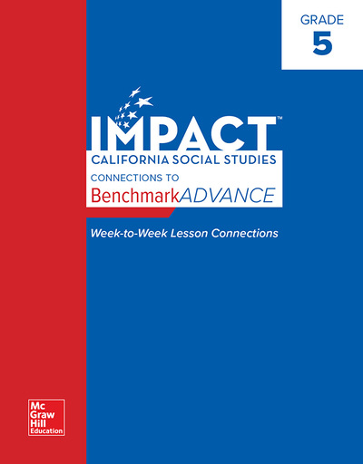 IMPACT: California, Grade 5, California IMPACT Connections to Benchmark ADVANCE