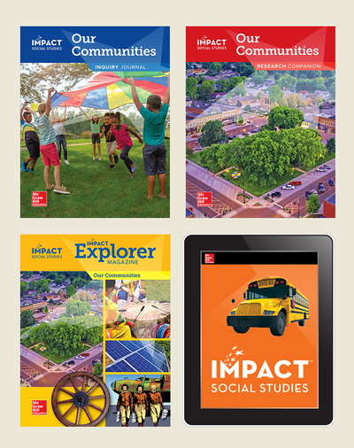 IMPACT Social Studies, Our Communities, Grade 3, Complete Print & Digital Student Bundle, 6 year subscription