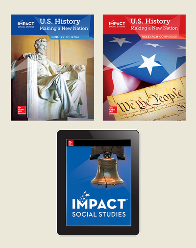 IMPACT Social Studies, U.S. History: Making a New Nation, Grade 5, Foundational Print & Digital Student Bundle, 1 year subscription