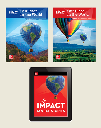 IMPACT Social Studies, Our Place in the World, Grade 1, Foundational Print & Digital Student Bundle, 1 year subscription