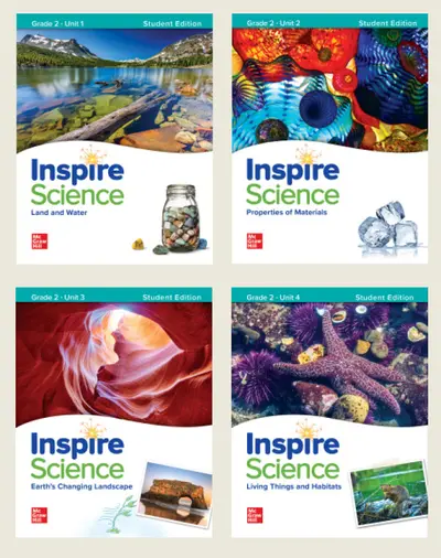 Inspire Science Grade 2, Print Student Edition Bundle (Units 1-4)