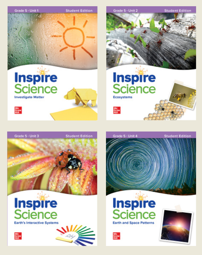 Inspire Science Grade 5, Print Student Edition Bundle (Units 1-4)