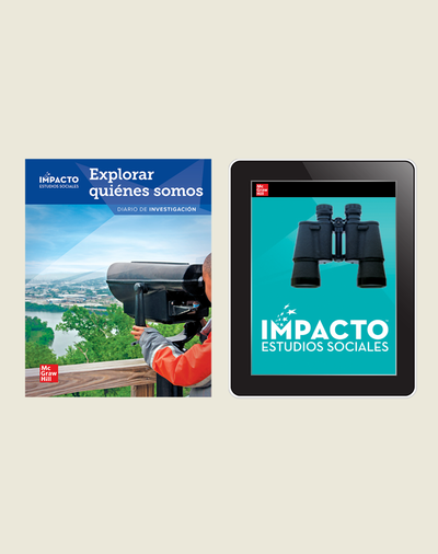 IMPACTO Social Studies, Explorar quiénes somos, Grade 2, Inquiry Print & Digital Student Bundle, 1 year subscription