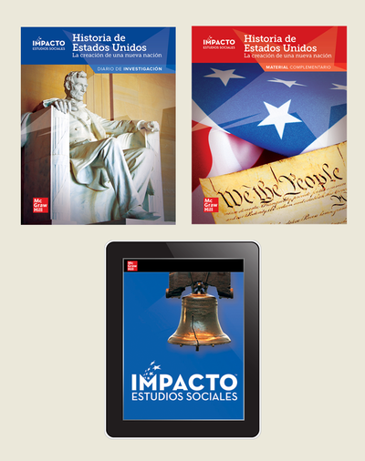IMPACTO Social Studies, Historia de Estados Unidos: la creación de una nueva nación, Grade 5, Foundational Print & Digital Student Bundle, 6 year subscription