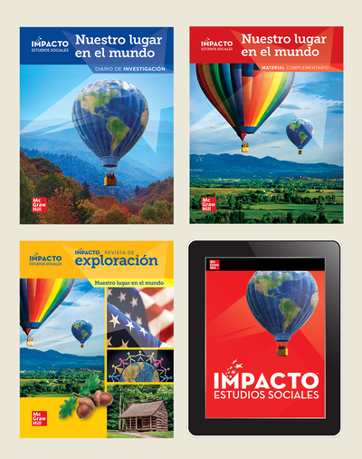 IMPACTO Social Studies, Nuestro lugar en el mundo, Grade 1, Complete Print & Digital Student Bundle, 1 year subscription