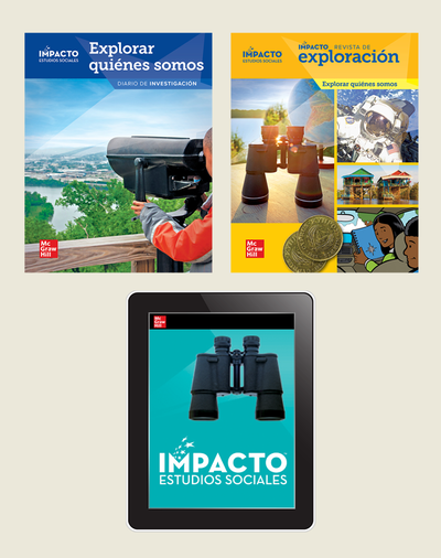 IMPACTO Social Studies, Explorar quiénes somos, Grade 2, Explorer with Inquiry Print & Digital Student Bundle, 1 year subscription