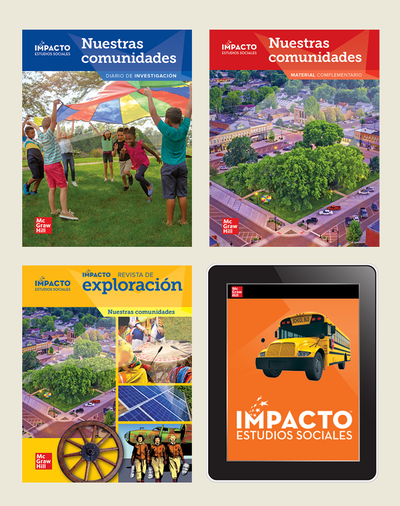 IMPACTO Social Studies, Nuestras comunidades, Grade 3, Complete Print & Digital Student Bundle, 1 year subscription