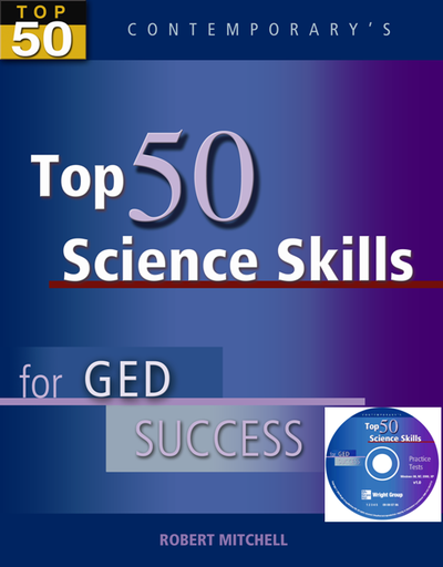 Top 50 Science Skills for GED Success, Student Text with CD-ROM
