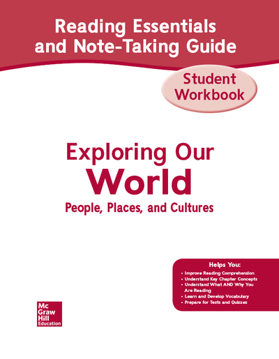 Exploring Our World, Western Hemisphere with Europe & Russia, Reading Essentials and Note-Taking Guide Workbook