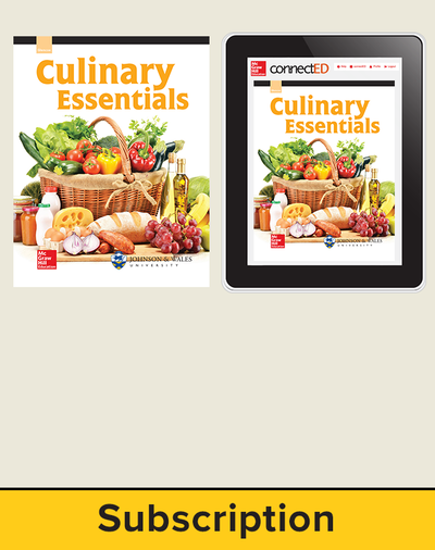 Culinary Essentials Print, Student Edition with Online, 1-year subscription