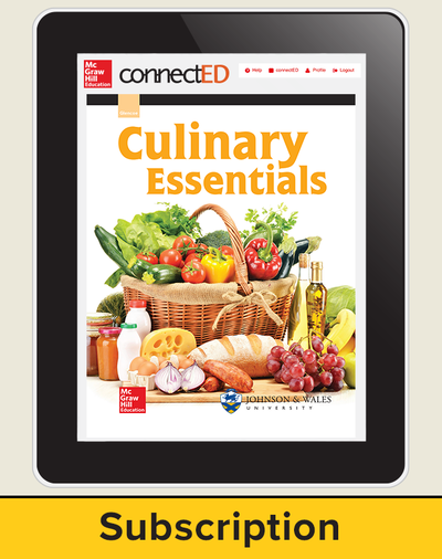 Culinary Essentials, StudentWorks Plus Online, 1-year subscription