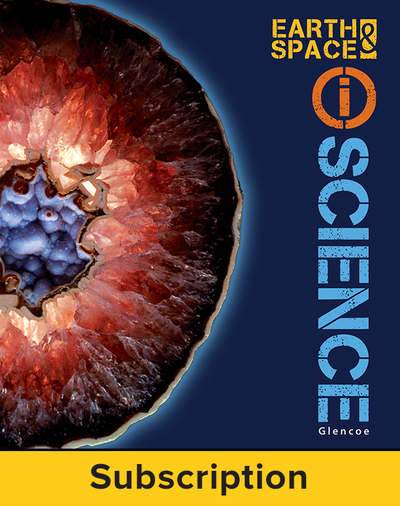 Glencoe Earth & Space iScience, Grade 6, eStudent Edition, 6-year subscription