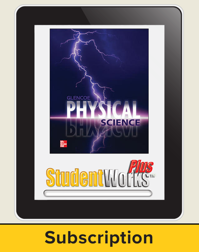 Glencoe Physical iScience, Grade 8, eStudent Edition, 1-year subscription