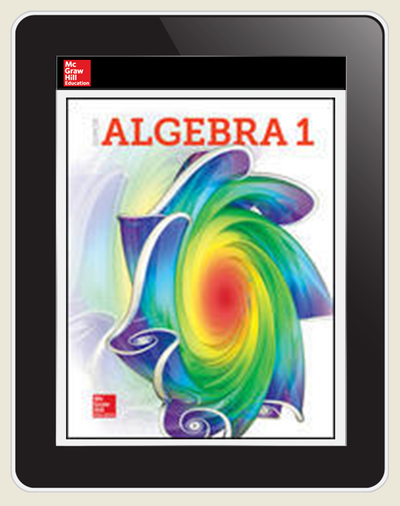 Glencoe Algebra 1 2018, Student Bundle w ISG (1-1-1), 1-year subscription