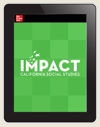 IMPACT: California, Grade 4, Online Teacher Center, 8-year subscription, California: A Changing State