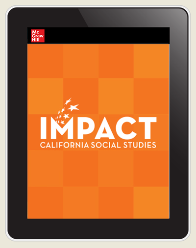 IMPACT: California, Grade 3, Online Student Center, 8-year subscription, Continuity and Change