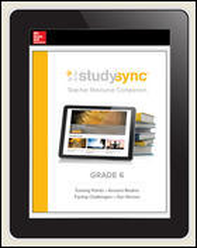 StudySync ELA Grades 6-12, Teacher Subscription, 3-years