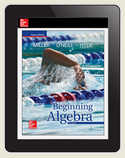 Miller, Beginning Algebra, 2018, 5e, ConnectEd eBook, 1-year subscription