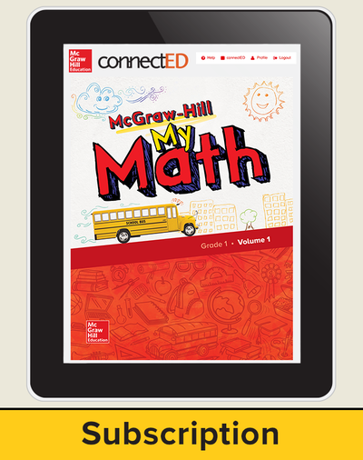 McGraw-Hill My Math, Student Center 6 Year Subscription Grade 1