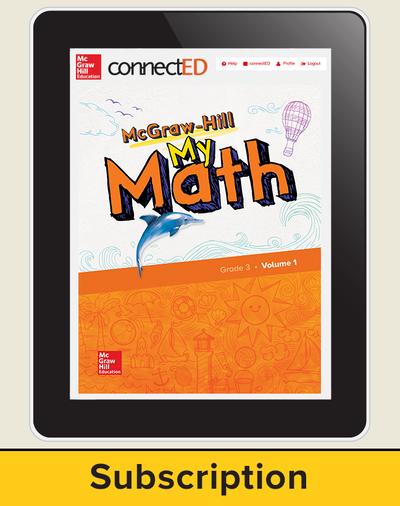 McGraw-Hill My Math, Student Center 6 Year Subscription Grade 3