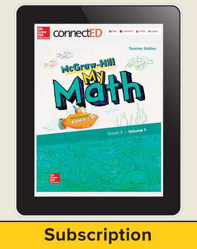 McGraw-Hill My Math, Teacher Center 6 Year Subscription Grade 2