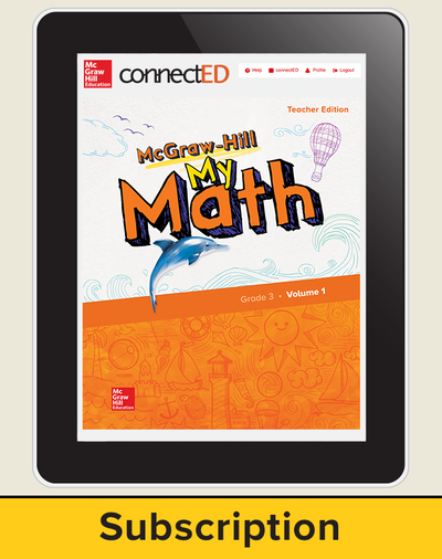 McGraw-Hill My Math, Teacher Center 6 Year Subscription Grade 3