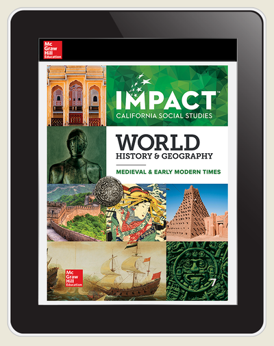 IMPACT: California, Grade 7, Online Student Edition, 1 Year Subscription, World History & Geography, Medieval & Early Modern Times