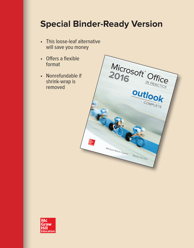 Looseleaf for Microsoft Office Outlook 2016 Complete: In Practice