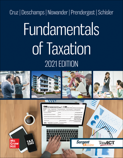McGraw-Hill eBook Lifetime Online Access for Fundamentals of Taxation 2021 Edition